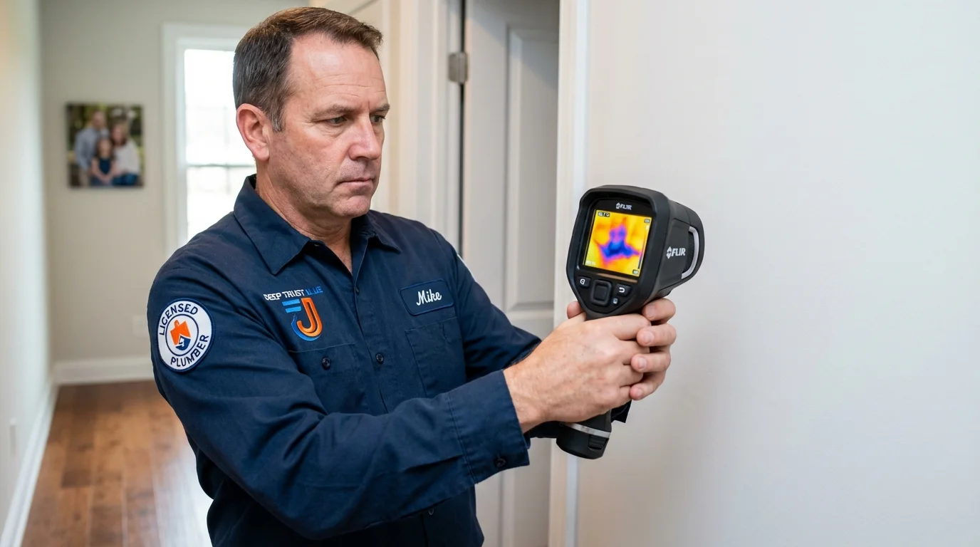 Thermal imaging leak detection by Johns Plumbing LLC in Chalmette